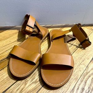 Madewell Boardwalk Ankle Strap Sandals 8.5 never worn